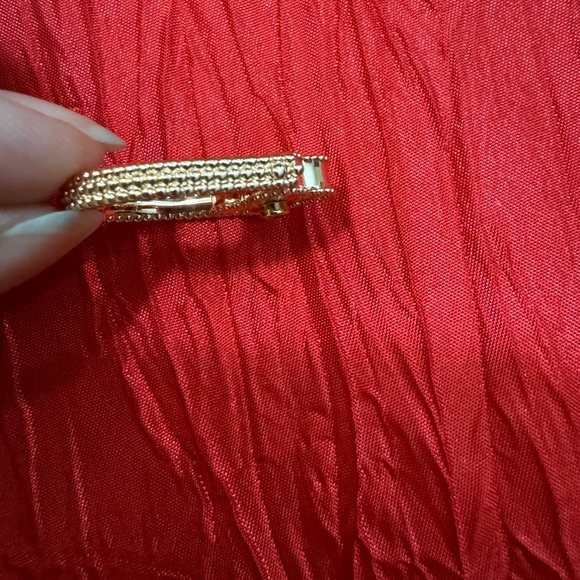 Clover carnelian two sided flip ring 925 silver 18k rose gold plated size 8 - Picture 3 of 12